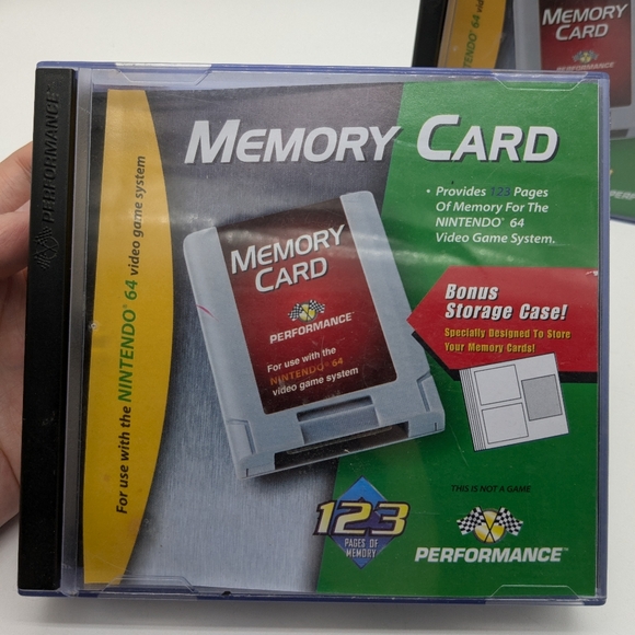 Lot Of 3 Nintendo 64 Memory Card Controller Pack by Performance N64 - Picture 13 of 14